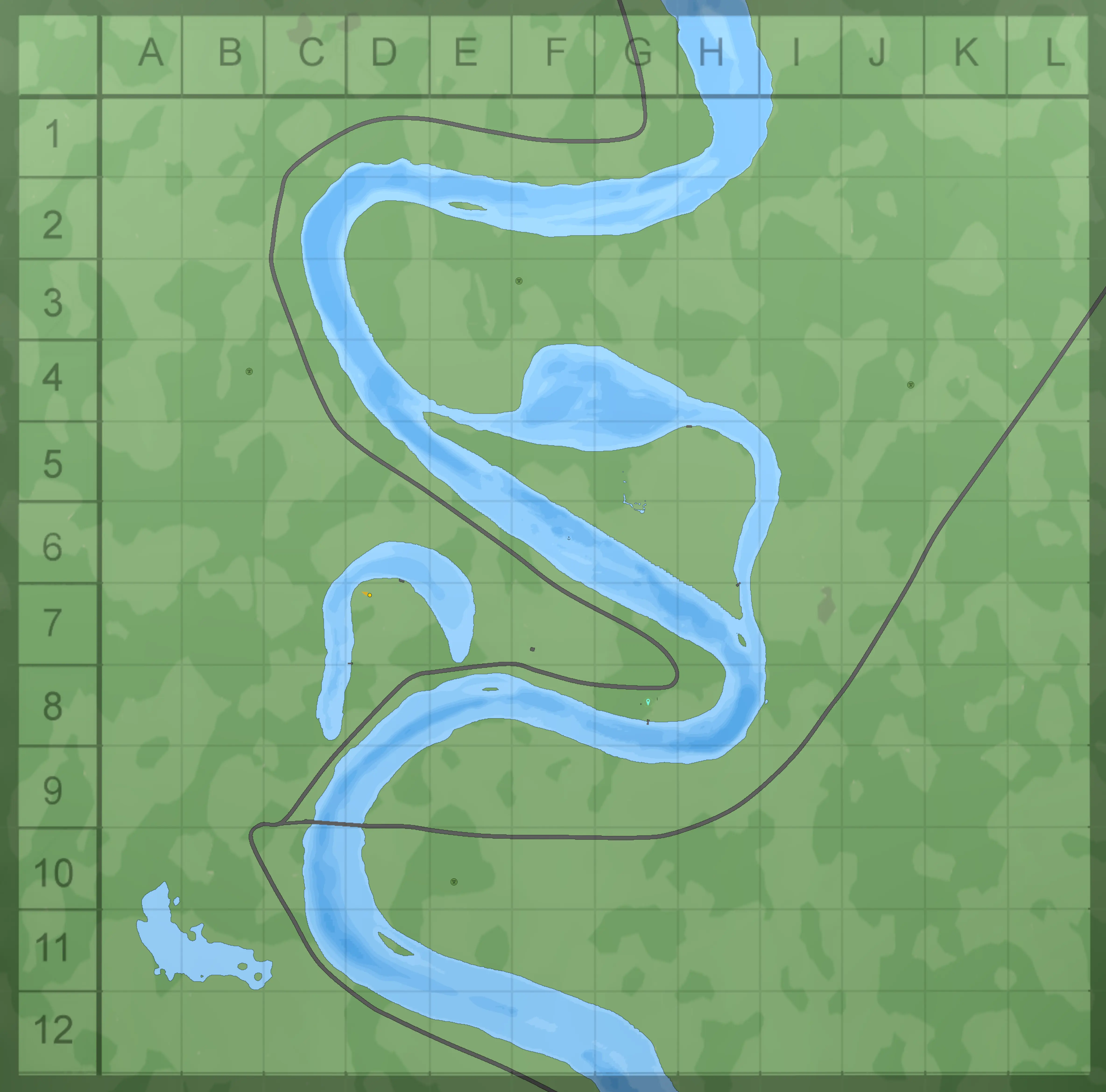 Karte Fluss Pra