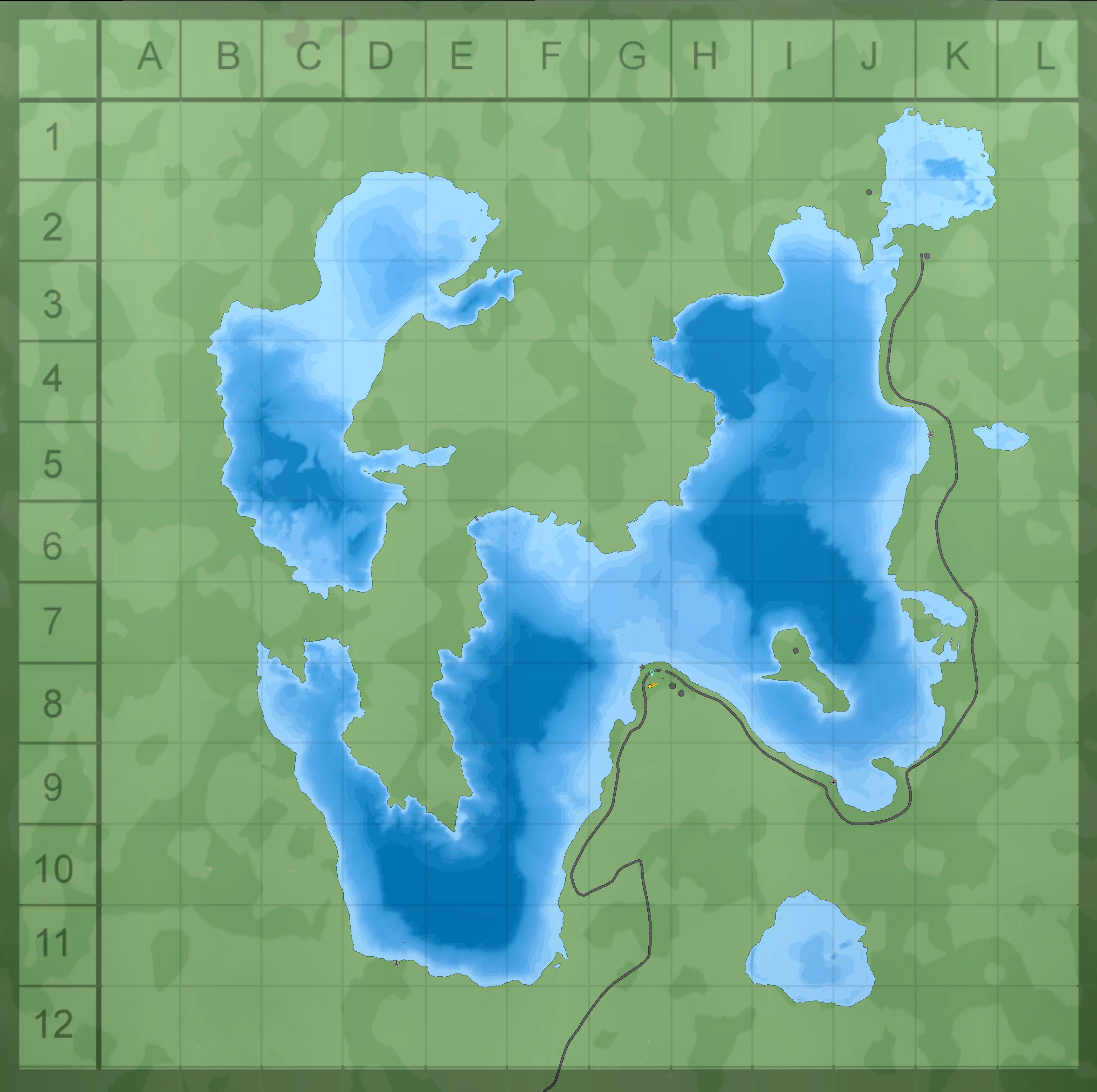 Karte Zhusymbay-See