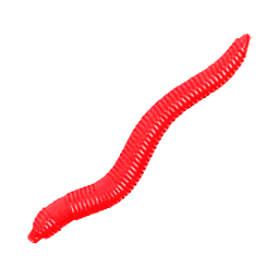 Silikonwurm (rot)