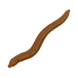 Silikonwurm (braun)