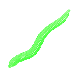 Silikonwurm (neon grün)