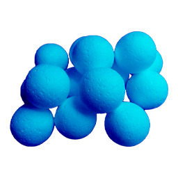 Styroporkugeln Blau